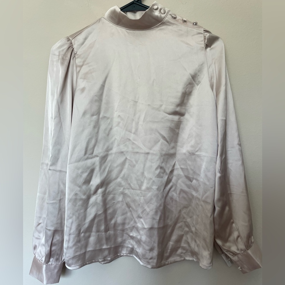 Rachel Zoe Shiny Blouse Button